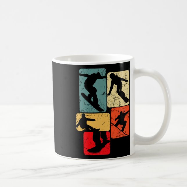 Taza De Café Snowboard Snowboard Snowboard Niños hombres (Derecha)