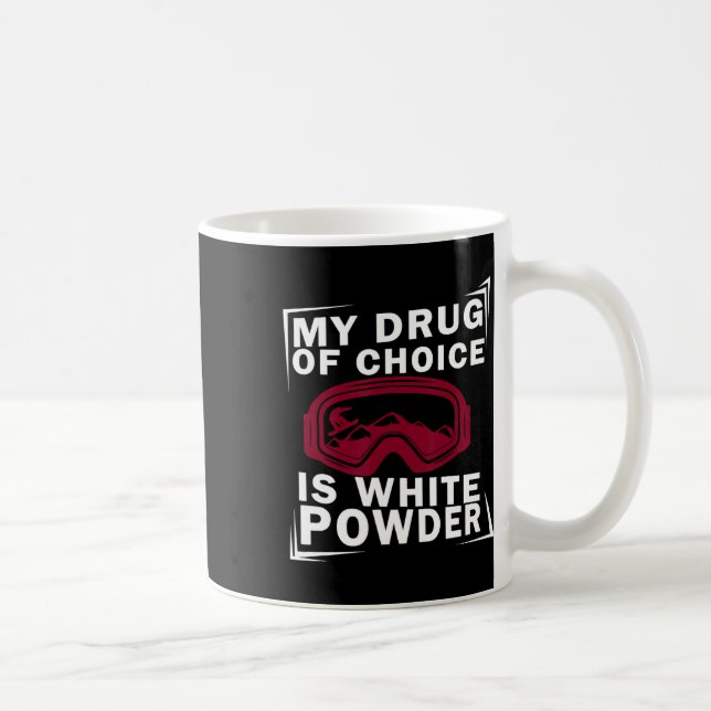 Taza De Café Snowboard Snowboarder Snowboarden Mi Medicina De C (Derecha)