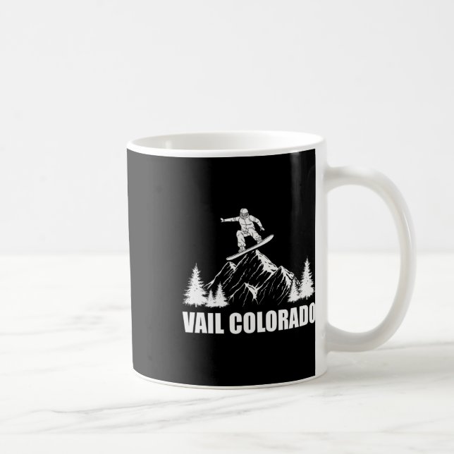 Taza De Café Snowboard Vail Colorado (Derecha)