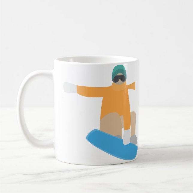 Taza De Café Snowboarder (Izquierda)