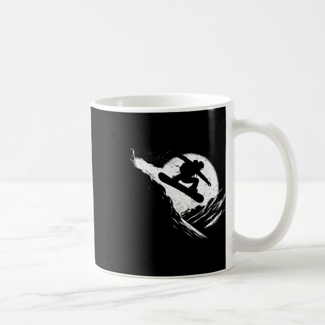 Taza De Café Snowboarder Cliff Snowboard Problemas con Snowboar (Derecha)