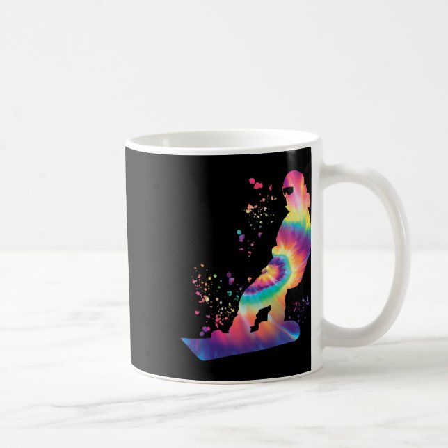 Taza De Café Snowboarder Colorful Snowboard 40 (Derecha)