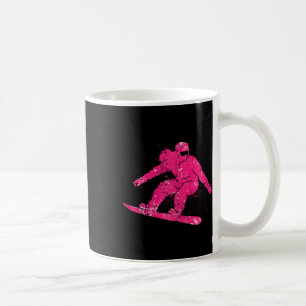 Taza De Café Snowboarder Montañas Pista de Esquí Retro Snowboar