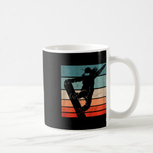Taza De Café Snowboarder Montañas Pista de Esquí Retro Snowboar