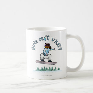 Taza De Café Snowboarder oscuro
