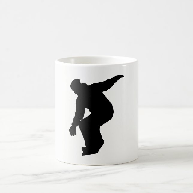 Taza De Café Snowboarder Silhouette (Centro)