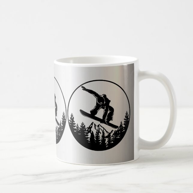 Taza De Café Snowboarding Coffee Mug (Derecha)