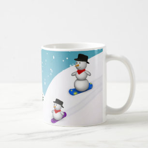 Taza De Café Snowboarding Cuidada