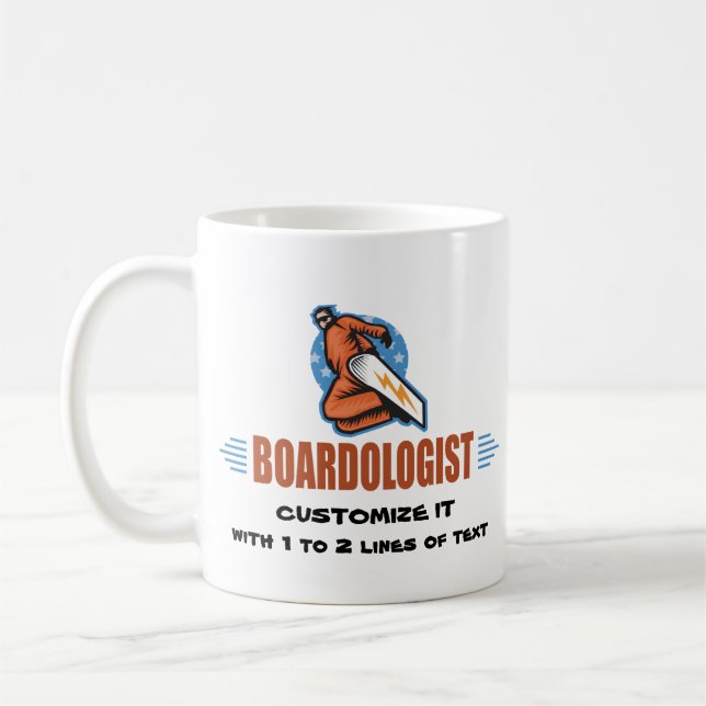 Taza De Café Snowboarding personalizada (Izquierda)