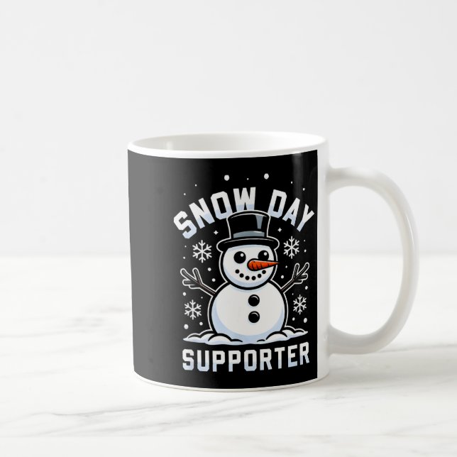 Taza De Café Snowday Suprter Fun Winter Days For Kids And Adult (Derecha)