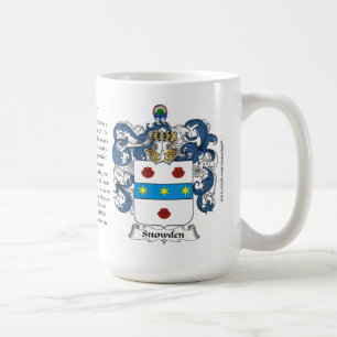 Taza De Café Snowden, el origen, el significado y el escudo