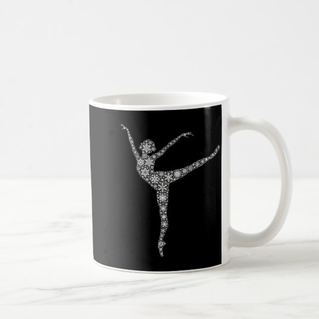 Taza De Café Snowflake Dancer Merry Christmas - Ballet Dance Ba (Derecha)