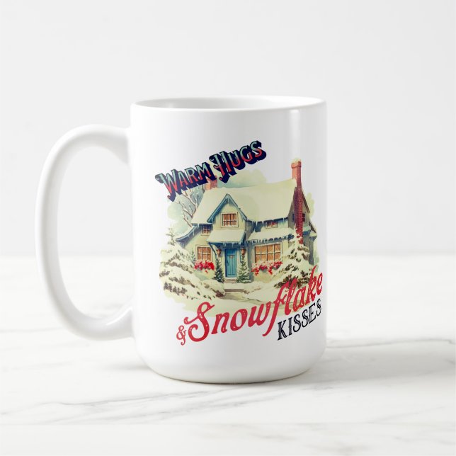 Taza De Café SnowFlake Kisses mug (Izquierda)