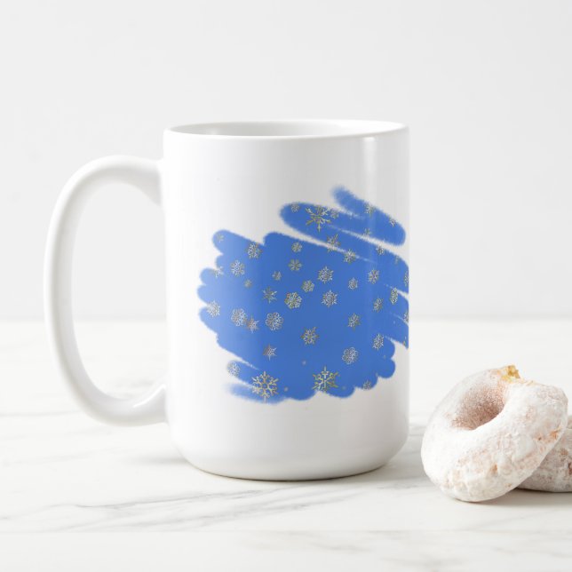 TAZA DE CAFÉ SNOWFLAKES (Con donut)
