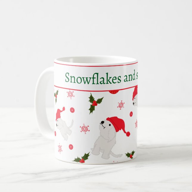 Taza De Café Snowflakes and snuggles (Anverso izquierdo)