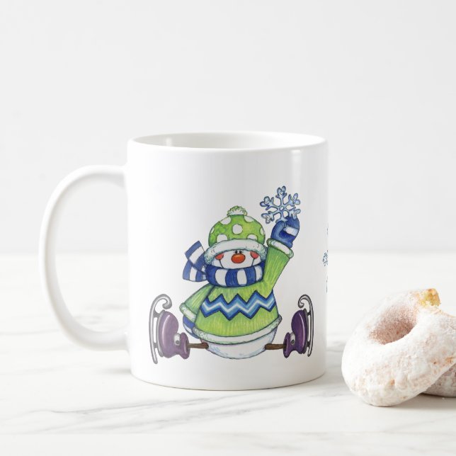 Taza De Café Snowman (Con donut)