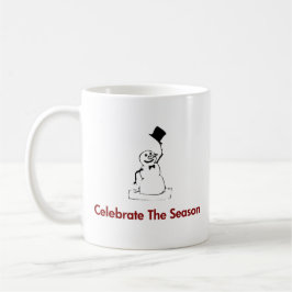 Taza De Café Snowman celebra la temporada