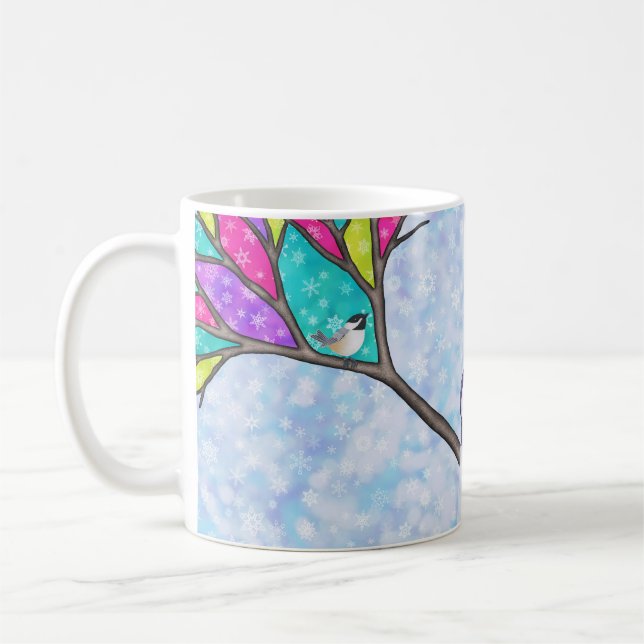 Taza De Café snowman con garbanzos (Izquierda)