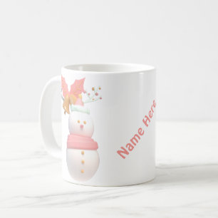Taza De Café Snowman de Navidades personalizados