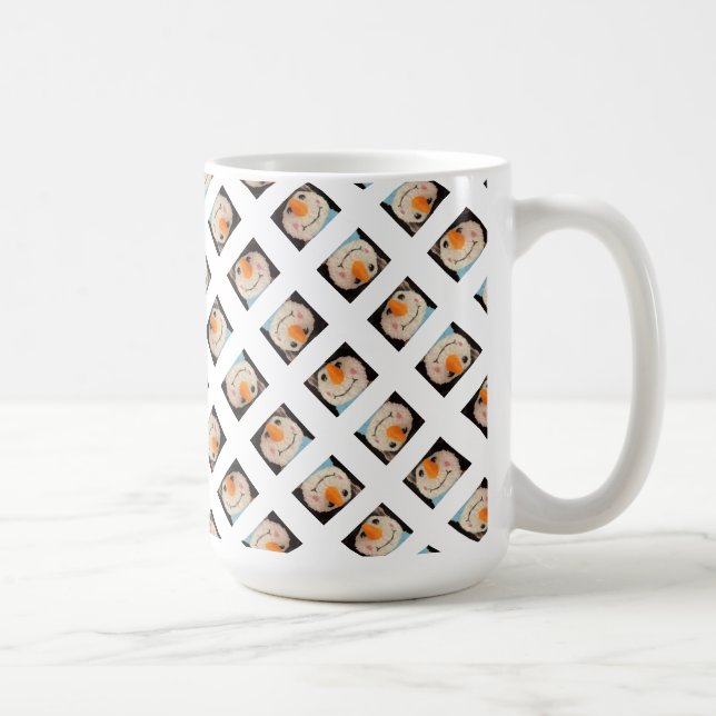 Taza De Café Snowman Face Mug (Derecha)