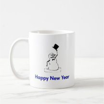 Snowman Feliz Año Nuevo