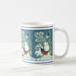 TAZA DE CAFÉ SNOWMAN HORSEMANA SIN CABEZA, XMAS HALLOWEB HUMOR,