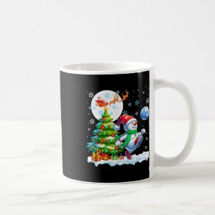 Taza De Café Snowman jugando al voleibol navideño costo colorid