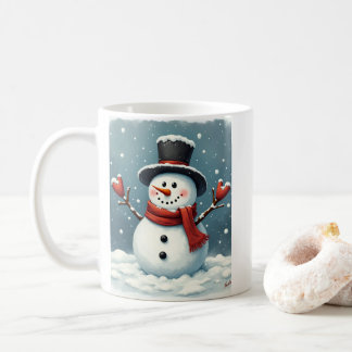 Taza De Café Snowman Mug