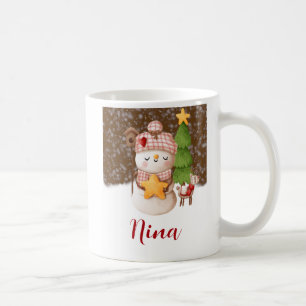 Taza De Café Snowman, Navidades personalizan el café