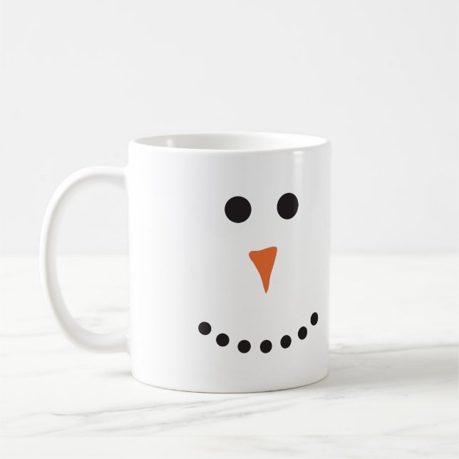 Taza De Café Snowman personalizado (Izquierda)