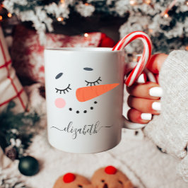 Taza De Café Snowman personalizado