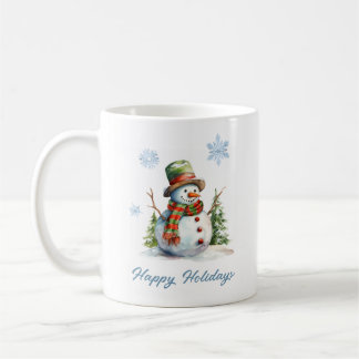 Taza De Café Snowman Winter Mug – Custom Holiday Gift