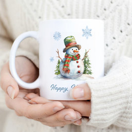 Taza De Café Snowman Winter Mug – Custom Holiday Gift