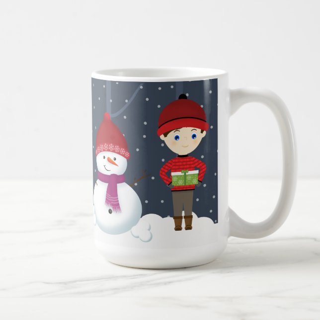 Taza De Café Snowman Winter Wonderland (Derecha)
