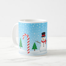 Snowman y Candy Cane Winter Wonderland
