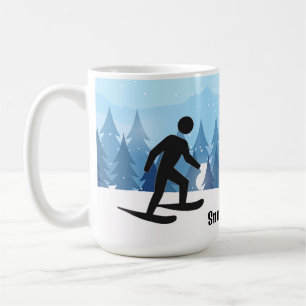 Taza De Café Snowshoeing Design Coffee Mug