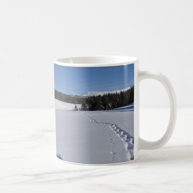Taza De Café Snowshoeing en el Parque Nacional Yellowstone (Derecha)