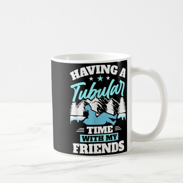 Taza De Café Snowtubing Winter Srts Snow Tubing  (Derecha)