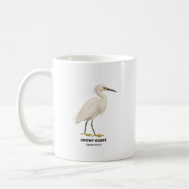 Taza De Café Snowy Egret - Aves de California