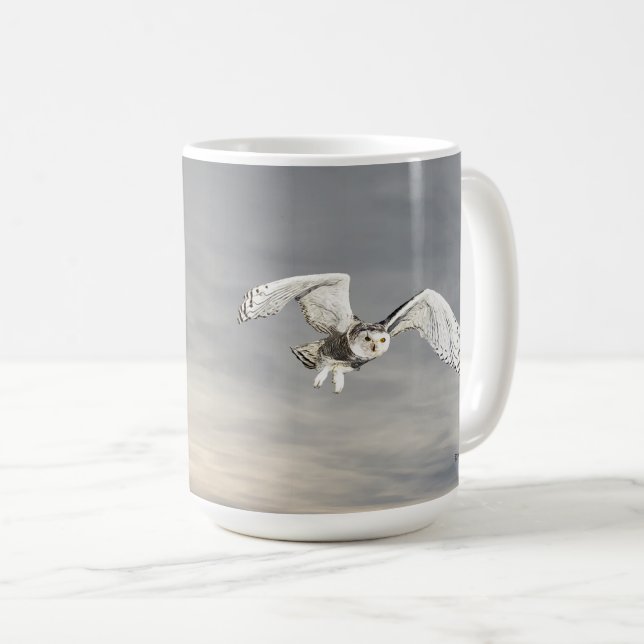 Taza De Café Snowy Owl (Anverso derecho)
