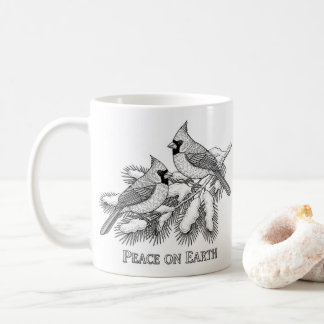 Taza De Café  Snowy Pine Branch Holiday mug