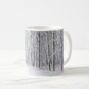 Taza De Café Snowy Woods Coffee Mug