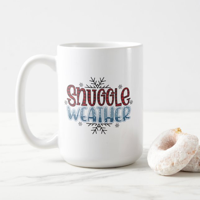 Taza De Café Snuggle Weather Hot Cocoa (Con donut)