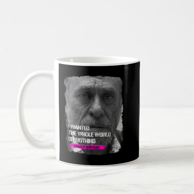 Taza De Café So Funny Charles Bukowski Gifts For Music Fans (Izquierda)