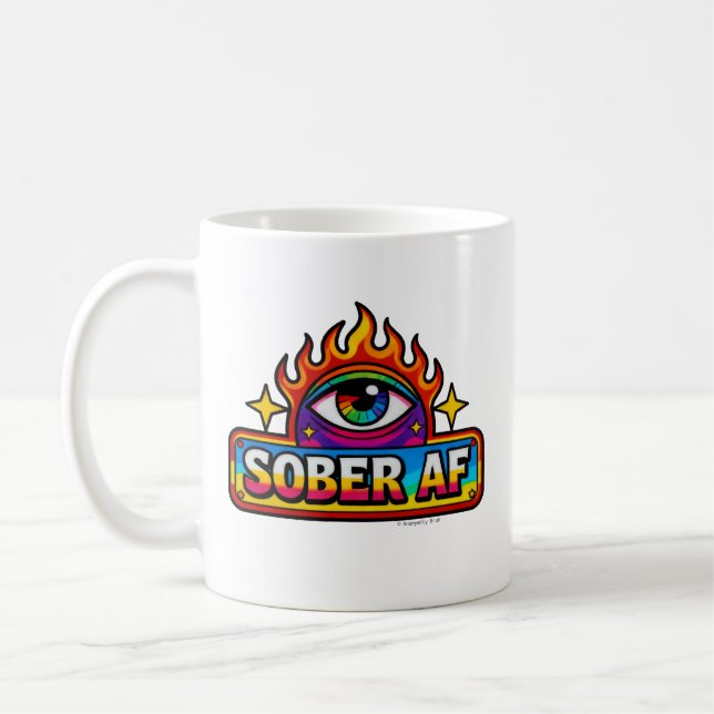 Taza De Café Sober AF -  (Izquierda)