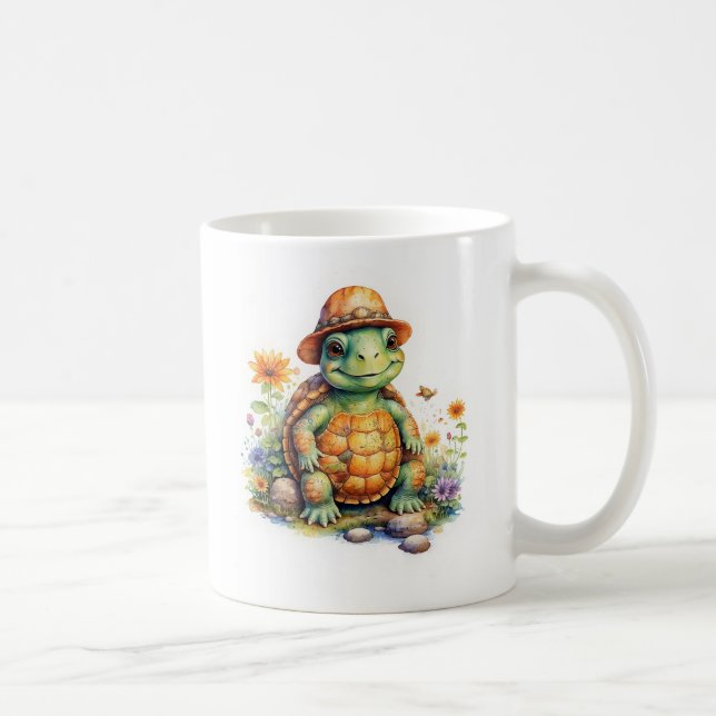Taza De Café Sobrecarga de la custodia de la tortuga (Derecha)