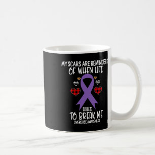 Taza De Café Sobredosis Conciencia Guerrera Scars Recuerda Life