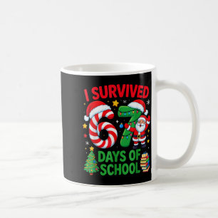 Taza De Café Sobreviví 67 Días De Colegio Caramelo De Navidad