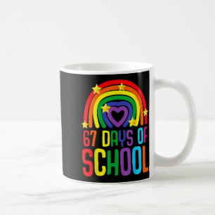 Taza De Café Sobreviví 67 Días De Escuela Chistoso Meme Estudia