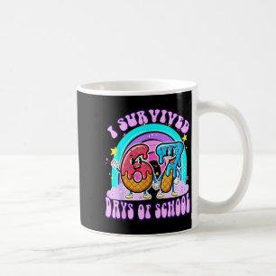 Taza De Café Sobreviví 67 Días De Escuela Divertido 67 Maestros